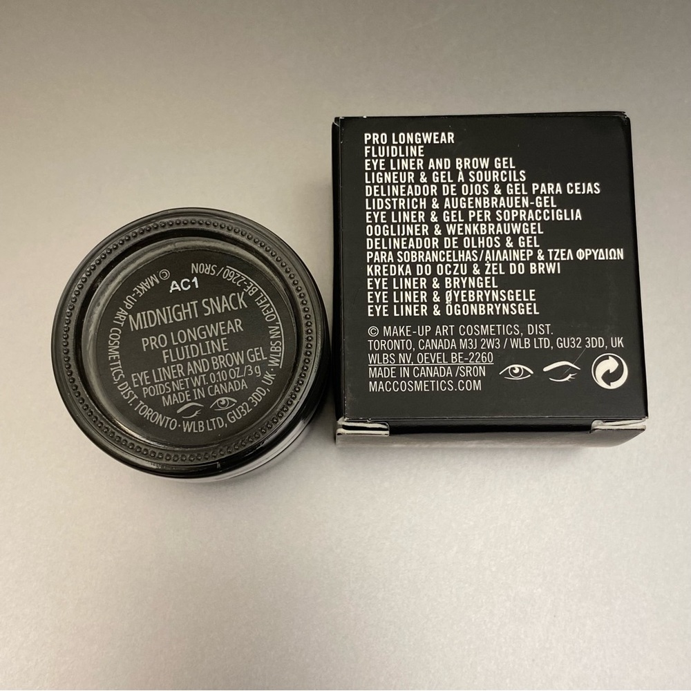 MAC “Midnight Snack” Pro Longwear Fluidline Eye Liner & Brow Gel - Picture 3 of 5